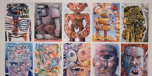 Oslava 9 let Kafary: vernis\u00e1\u017e v\u00fdstavy Ji\u0159\u00edho Mach\u016f + Rande, P\u0159edkapela | Kafara