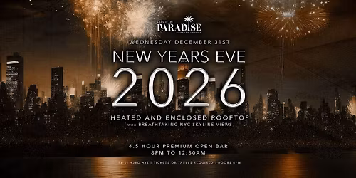 Lost In Paradise Rooftop New Years Eve 2026