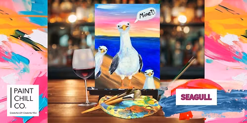 Portsmouth Paint \u2018n\u2019 Sip - \u201cSeagulls\u201d