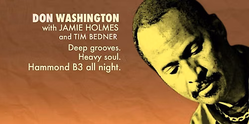 The Don Washington Trio at The Robo Lounge, Sun, Oct 11