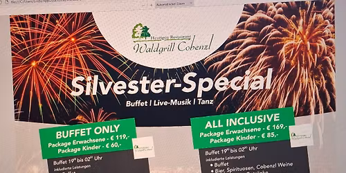 SILVESTER am COBENZL+LINDA-Tanz ins NEUJAHR