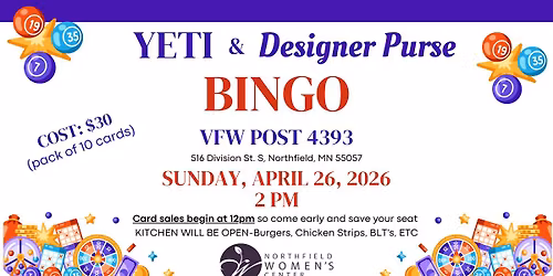 BINGO - YETI & Designer Purse