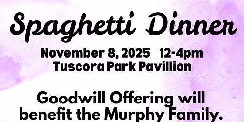 Spaghetti Dinner Benefit for Cecily Murphy