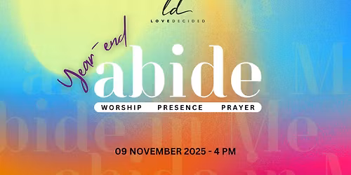 Abide - Monthly Fellowship