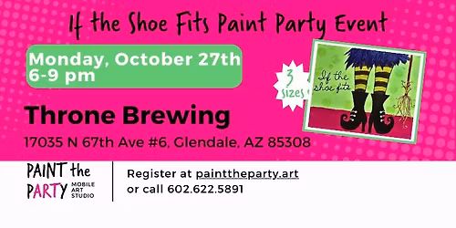 If the Shoe Fits Paint Party Event