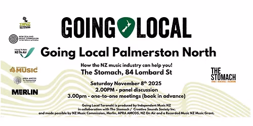 Going Local Palmerston North 2025 - How the music industry can help you!