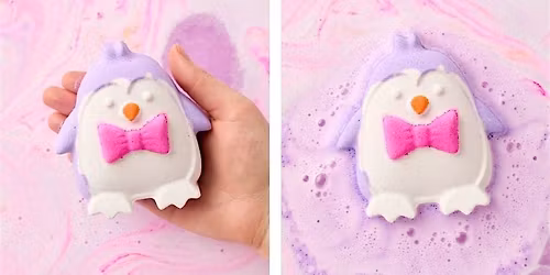 Venez fabriquer votre bombe de bain Penguin