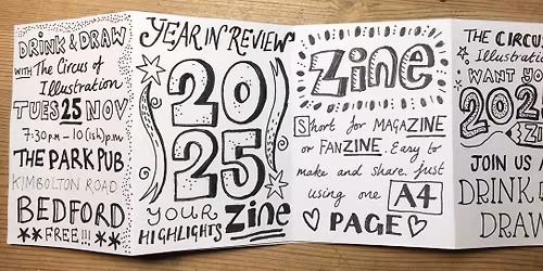 Drink & Draw November: 2025 zines- A Year in Review