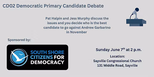 CD02 Democratic Candidate Debate