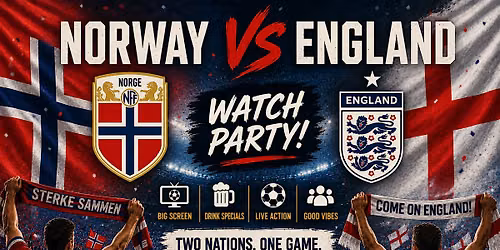 England VS Norway. Watch Party with OPEN BAR AT SPIN NY MIDTOWN!