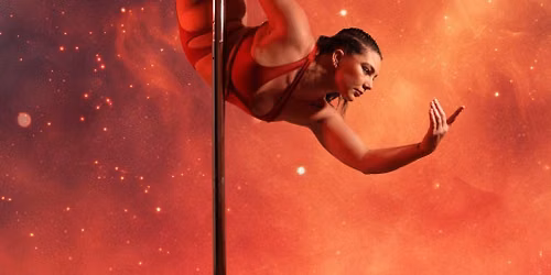 Firestorm pole photoshoot with lollipop and lenses 