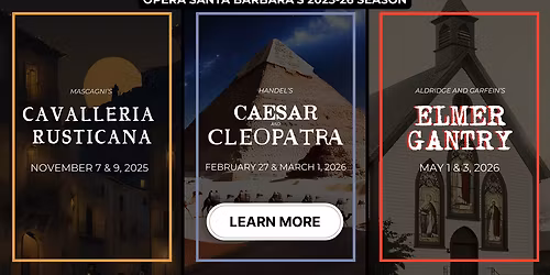 Opera Santa Barbara - Elmer Gantry at Lobero Theatre
