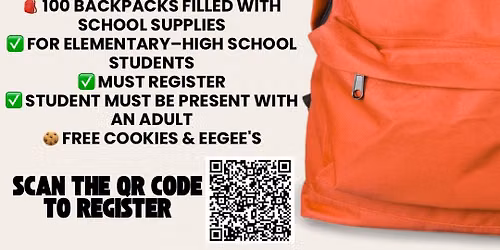 Back to School Back Pack Event 