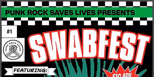 PRSL presents: Swabfest! Featuring S2D, Whiskey of the Damned, DUIs, Black and Blue Hearts