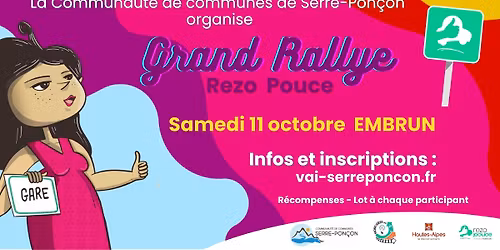 Grand rallye Rezo Pouce Communauté de communes de Serre-Ponçon