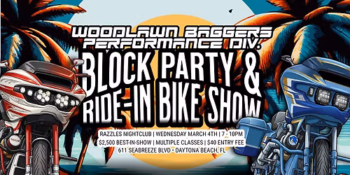 3rd Annual Woodlawn Performance Block Party & Ride-In Bike Show