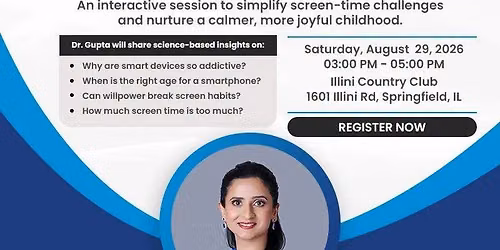 Digital wellness seminar and book signing by international bestselling author @Dr. Nidhi Gupta