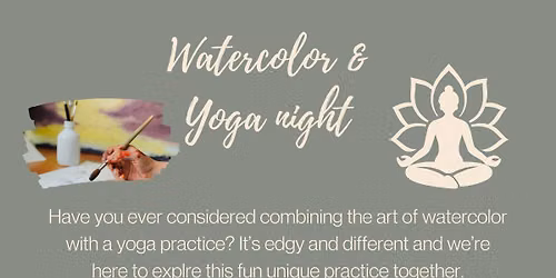 Mom's back to Self Care Watercolor & Yoga class
