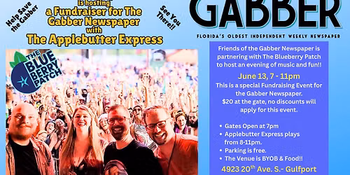 The Blueberry Patch hosts a Fundraiser to Help save the Gabber Newspaper with Applebutter Express