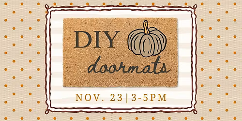 Holiday Door Mat Painting Party