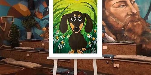 Family Paint Along - The Sausage Dog