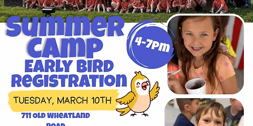 1972 Summer Camp Early Bird Registration Night