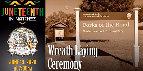 June 19 \u2022 Freedom Season: Wreath Laying at Forks of the Road