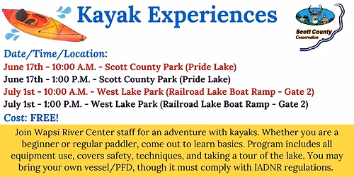 Kayak Experience at West Lake Park