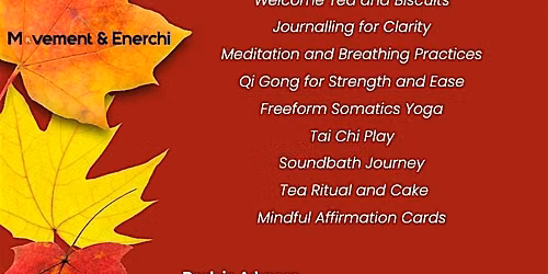 Autumn Retreat - Balancing Transition with Ease - ONLY 3 PLACES left!