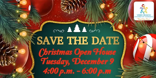 Christmas open house at the Vero Beach Chamber office 