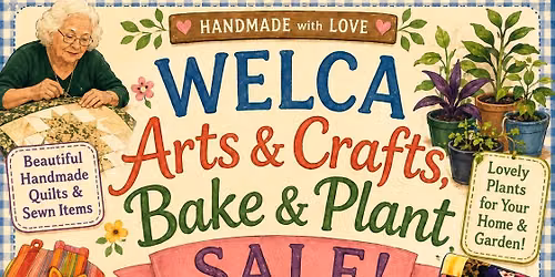 WELCA Arts, Crafts, Bake, and Plant Sale!