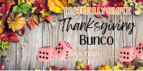 Tastefully Simple Thanksgiving Bunco
