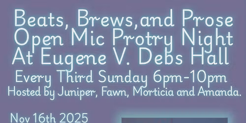 Beats brews and prose at Eugene V Deb\u2019s Hall