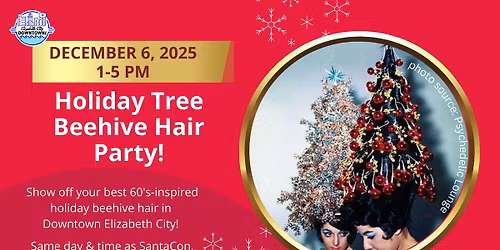 Holiday Tree Beehive Hair Party
