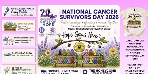 National Cancer Survivors Day 2026 - Hope Grows Here \ud83c\udf31