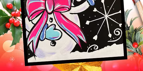 Instructed Canvas- "New Years Snowman"