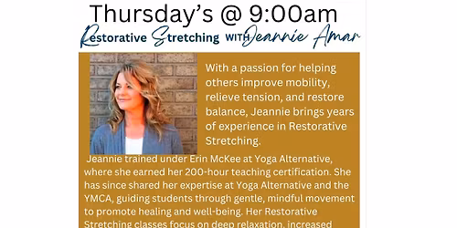 Restorative Stretching with Jeannie Amar
