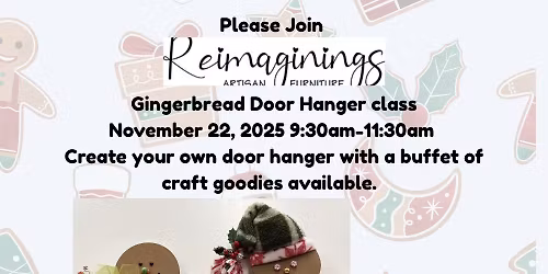 Gingerbread Door Hanger \u201cBuffet\u201d