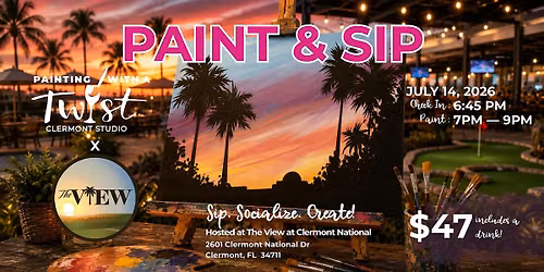 Paint and Sip: The View at Clermont