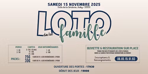 \ud83c\udfb1 LOTO DE LA FAMILLE - 2025 \ud83d\udc6a