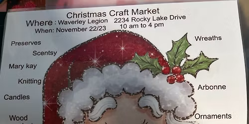 Christmas craft market at waveley legion