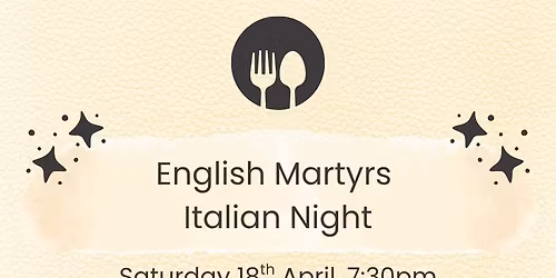 English Martyrs Italian Night \ud83c\uddee\ud83c\uddf9