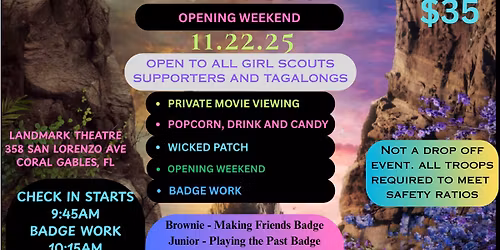 Join Girl Scout Troop 2013 - Wicked for Good