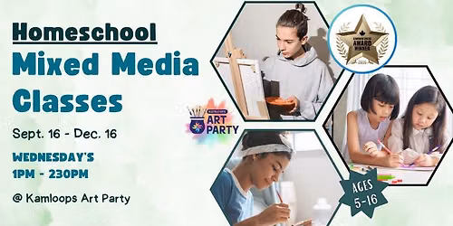 NEW! Homeschool - Mixed Media Classes