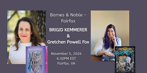Brigid Kemmerer  Discusses & Signs CAPTIVE TRAITOR KING
