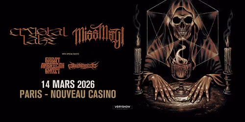 CRYSTAL LAKE + MISS MAY I + Great American Ghost + Diesect \u2022 Paris \u2022 Nouveau Casino
