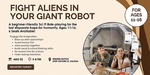 One last, desparate hope for human survival! Sci-Fi Role-Playing for Youth.