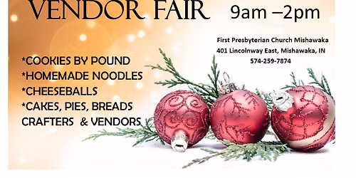 BAKE SALE- VENDOR FAIR