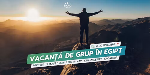 Vacan\u021b\u0103 de grup \u00een Egipt \u27a4 Muntele Sinai 2285 m