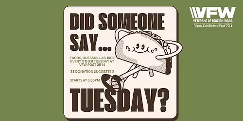 Taco Tuesday at VFW Post 2514